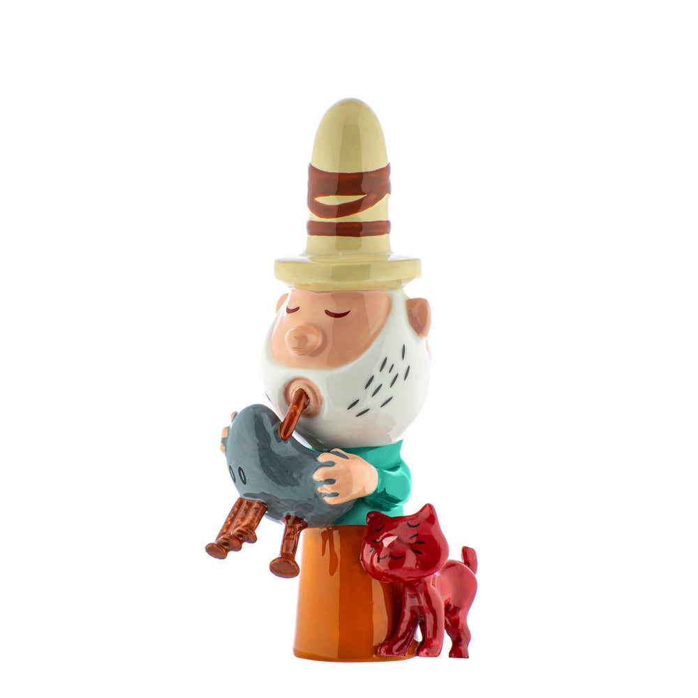 Alessi Weihnachtsfigur Happy Eternity Baby – Dudelsackspieler – AGJ01/10 – von Massimo Giacon &amp; Marcello Jori