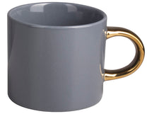 Cookinglife Kaffeetasse Blau-Grau/Gold 230 ml