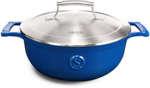 Saveur Selects Servierpfanne Voyage - Classic Blue - ø 25 cm - Emaillierte Antihaftbeschichtung