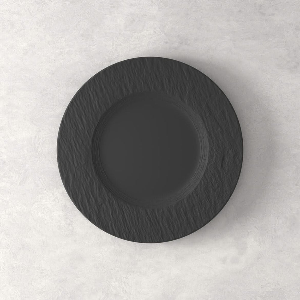 Villeroy & Boch Frühstücksteller Manufacture Rock - Schwarz - ø 22 cm