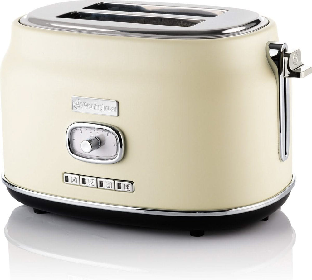 Westinghouse Retro Wasserkocher + Toaster 2 Schlitze - Weiß