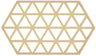 Zone Denmark Topfuntersetzer Triangles - Warm Sand - 24 x 14 cm