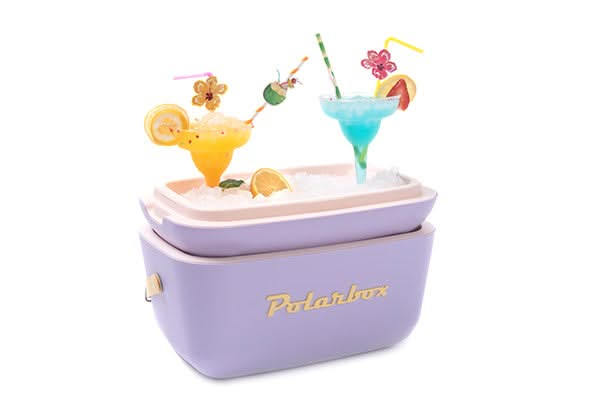 Polarbox Kühlbox mit Schultergurt - Lila - 20 Liter