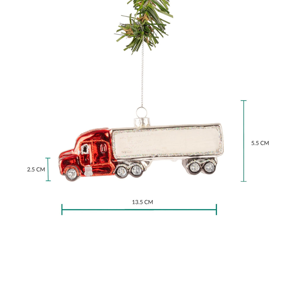 Nordic Light Weihnachtskugel Truck 14 cm