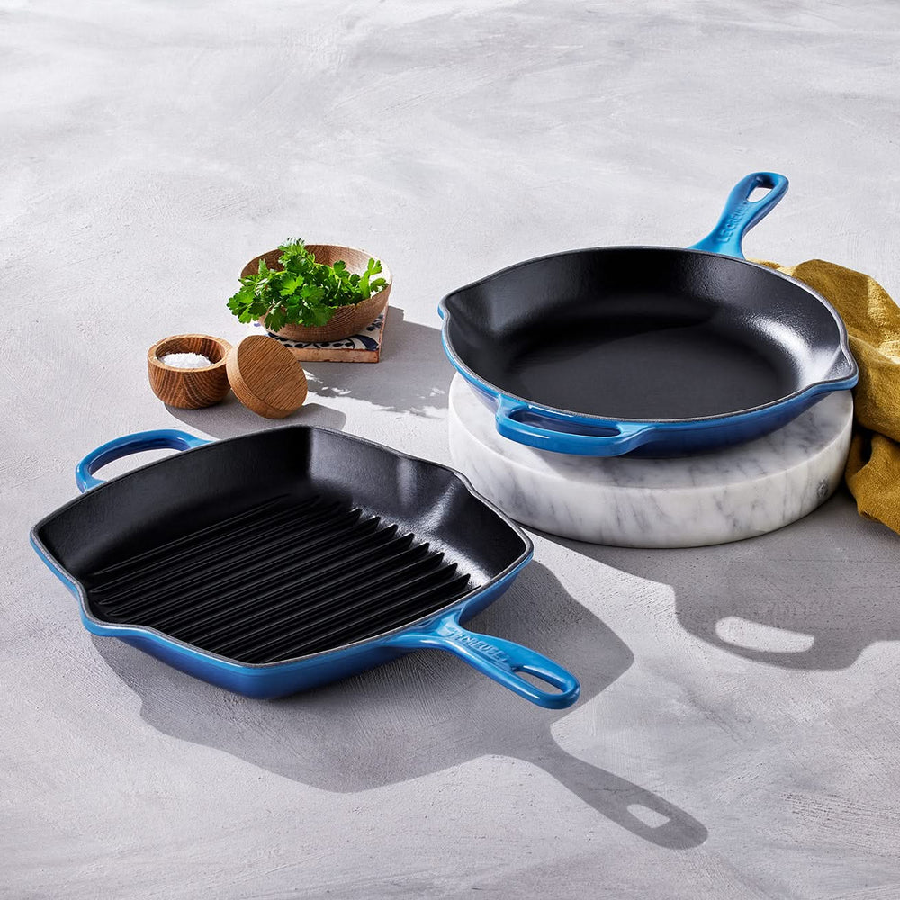 Le Creuset Bratpfanne Signature Azure ø 23 cm - Emaillierte Antihaftbeschichtung