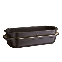 Emile Henry Brotbackform Fusain - 39 x 16 cm / 2.3 Liter