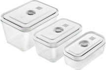 Zwilling Vakuum-Lebensmittelbehälter Fresh & Save – Glas – 3-teiliges Set