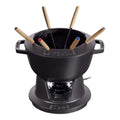 Staub Fondueset Schwarz - ø 20 cm / 2.36 Liter