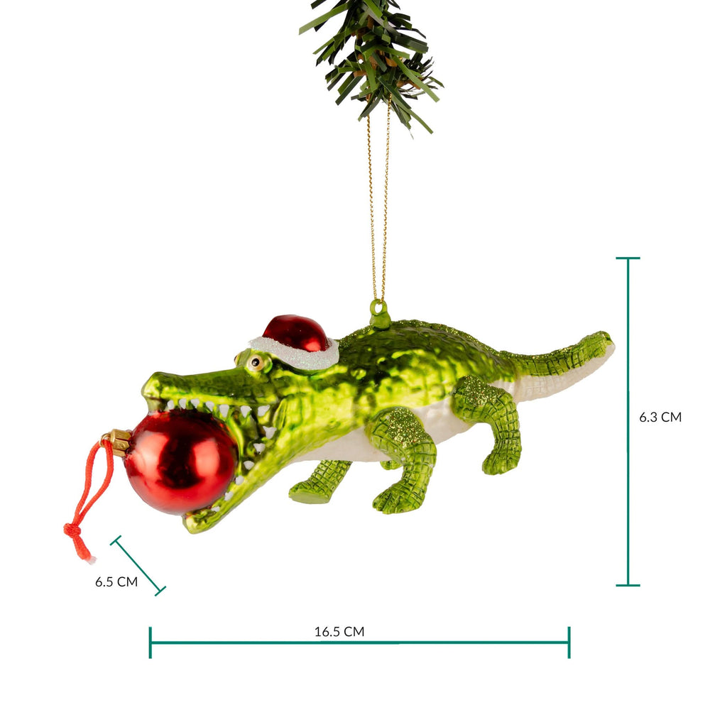 Nordic Light Weihnachtskugel Krokodil 17 cm