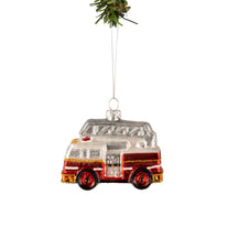 Nordic Light Weihnachtskugel Feuerwehrauto 9 cm