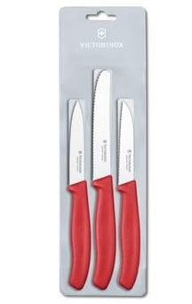 Victorinox Schälmesserset Rot - 3-teilig