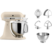 KitchenAid Küchenmaschine Artisan - kippbarer Kopf - frische Leinen - 4.8 Liter - 5KSM175PSEFL