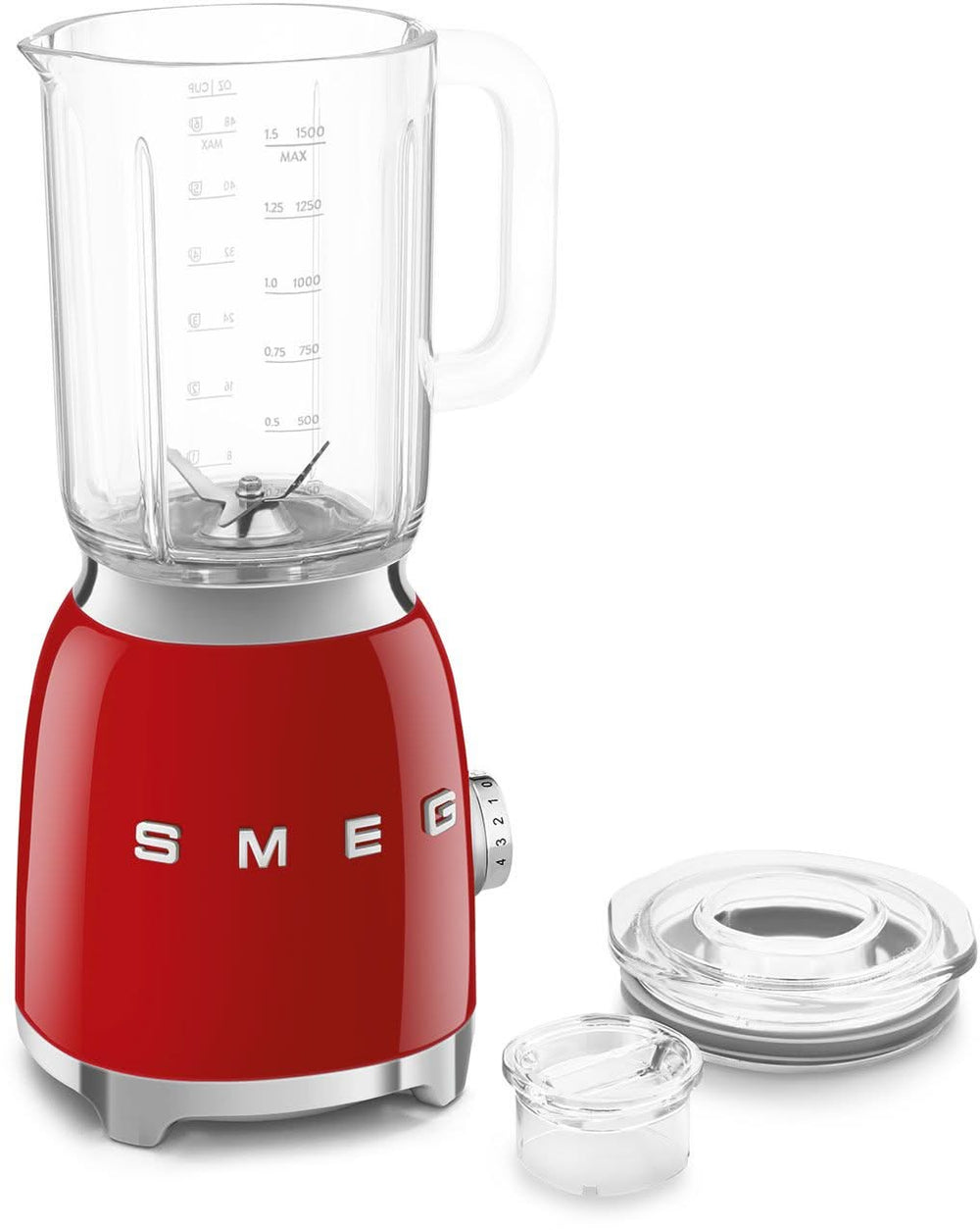 SMEG Mixer – 800 W – rot – 1,5 Liter – BLF03RDEU