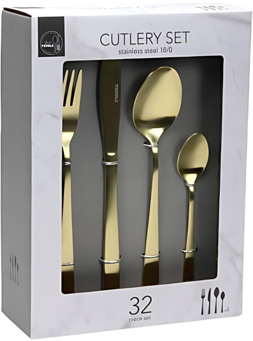 Studio Tavola Besteckset - Gold - 32 Teile / 8 Personen