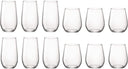 Bormioli Rocco Wasserglas-Set Electra – (Wassergläser und Longdrinkgläser) – 12-teiliges Set