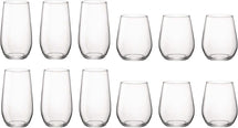 Bormioli Rocco Wasserglas-Set Electra – (Wassergläser und Longdrinkgläser) – 12-teiliges Set