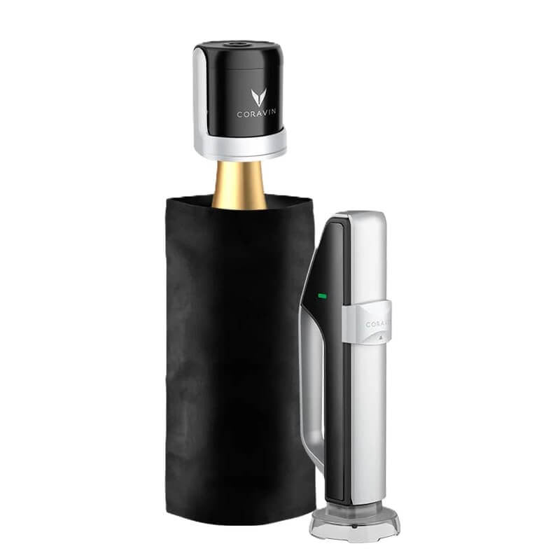 Coravin Wine System / Sparkling Pack – für Champagner und Schaumweine – Schwarz