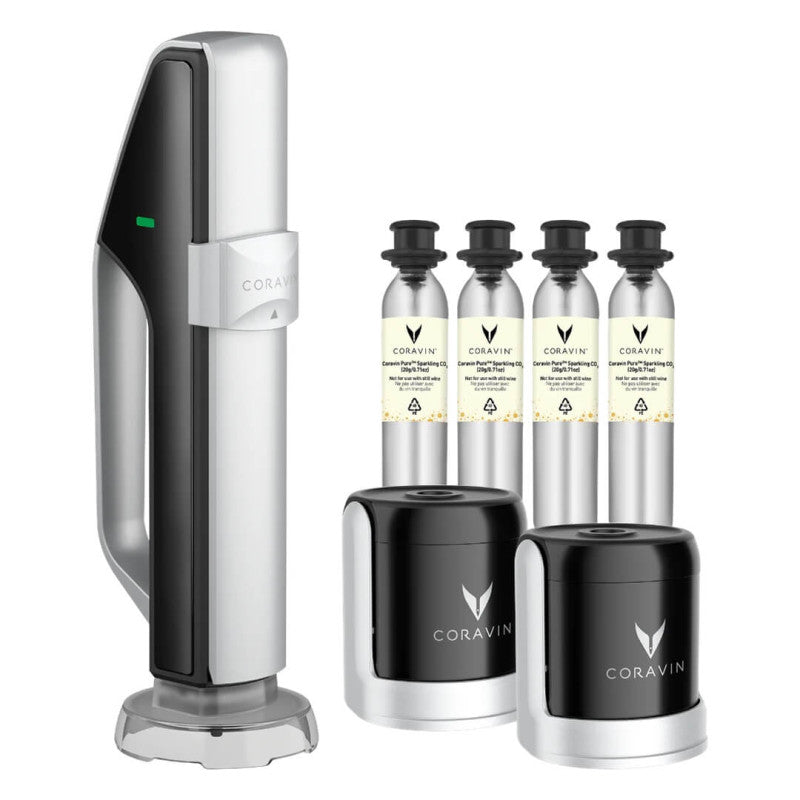 Coravin Wine System / Sparkling Pack – für Champagner und Schaumweine – Schwarz