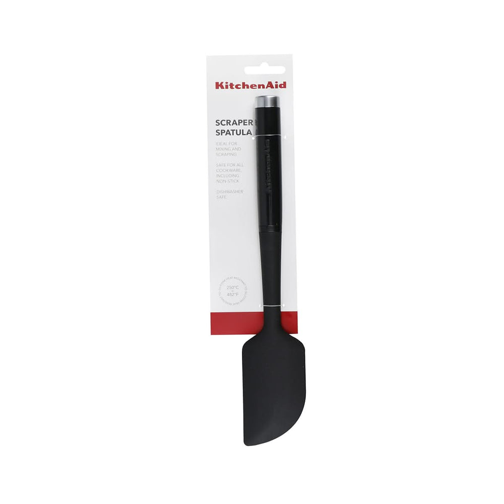 KitchenAid Teigschaber Classic Schwarz 22 cm