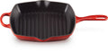 Le Creuset Grillpfanne Signature Kirschrot - 26 x 26 cm - Emaillierte Antihaftbeschichtung