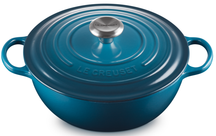 Le Creuset Bräter Marmite Signature Deep Teal - ø 26 cm / 4.1 liter