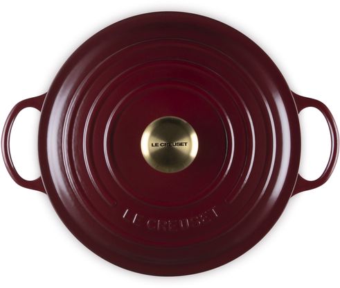 Le Creuset Bräter Signature – Marmite – Garnet – ø 26 cm / 4,1 Liter