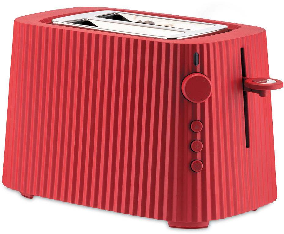 Alessi Toaster Plissé - 6 Stufen - rot - Michele de Lucchi - MDL08 R