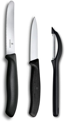 Victorinox Messerset Swiss Classic - Schwarz - 3-teilig