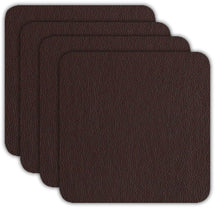 ASA Selection Untersetzer - Leder Optik Fein - Chocolat - 10 x 10 cm - 4 Stück