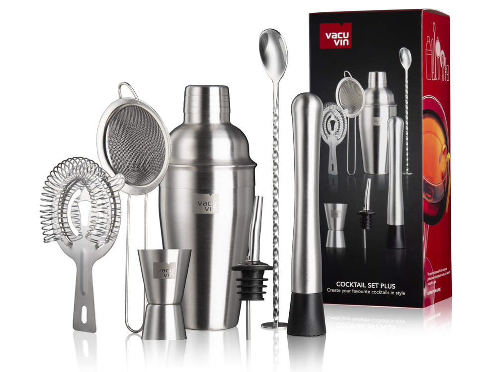 Vacu Vin Cocktail Set Plus - Silber - 7 Stücke