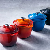 Le Creuset Reiskocher / Cocotte Every - Tradition - Matt Schwarz - ø 18 cm / 2 Liter