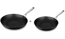 Stahl Cookware Bratpfannen-Set aus Gusseisen, leicht – 24 + 28 cm