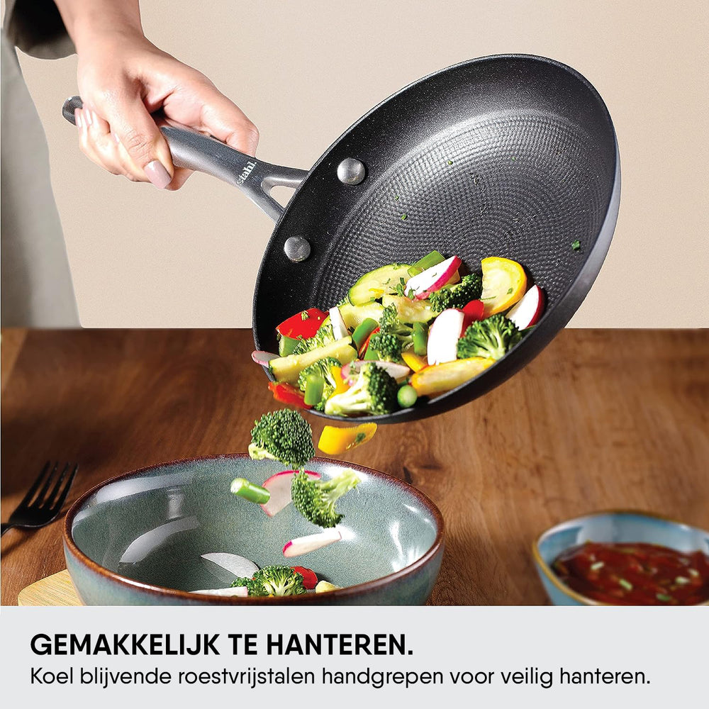 Stahl Cookware Bratpfanne Gusseisen Leicht – 20 cm – Auch für Induktion geeignet