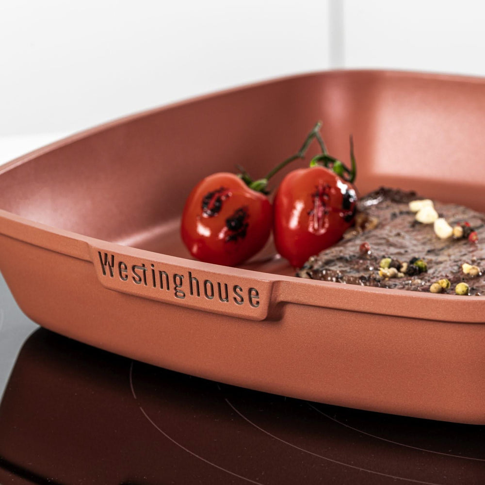 Westinghouse Grillpfanne Performance Rebel Red - 28 x 28 cm - Standard Antihaftbeschichtung