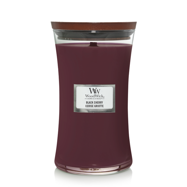 WoodWick Duftkerze Large Black Cherry - 18 cm / ø 10 cm