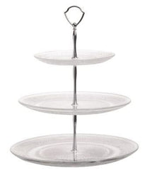 Cosy & Trendy Etagere / Servierturm Retro - Glas - ø 29 cm - 3-stöckig