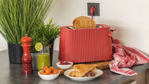 Alessi Toaster Plissé - 6 Stufen - rot - Michele de Lucchi - MDL08 R