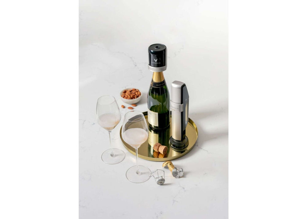 Coravin Wine System / Sparkling Pack – für Champagner und Schaumweine – Schwarz