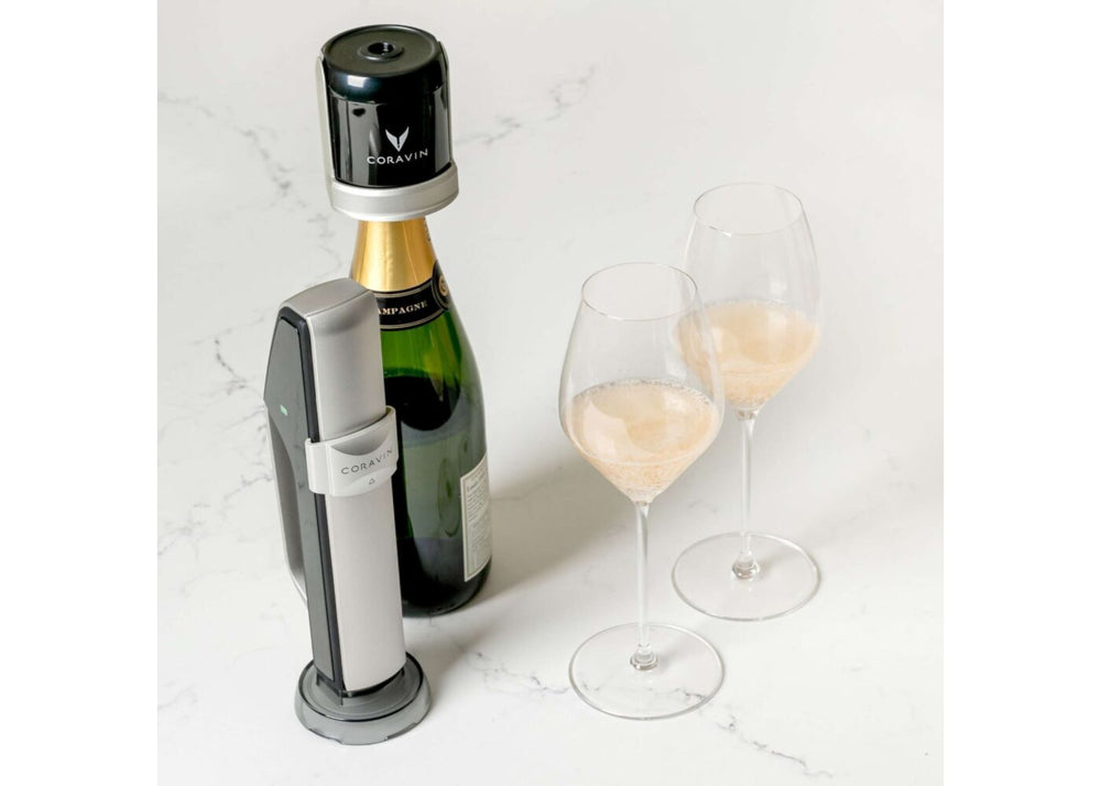 Coravin Wine System / Sparkling Pack – für Champagner und Schaumweine – Schwarz