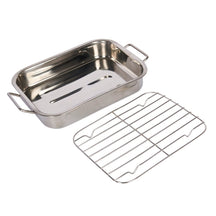 KitchenCraft Bratreine - mit Rost - 27 x 20 cm