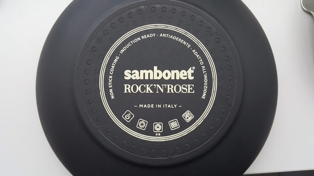 Sambonet Bratpfanne Rock 'n' Rose Creme - ø 20 cm - Standard Antihaftbeschichtung