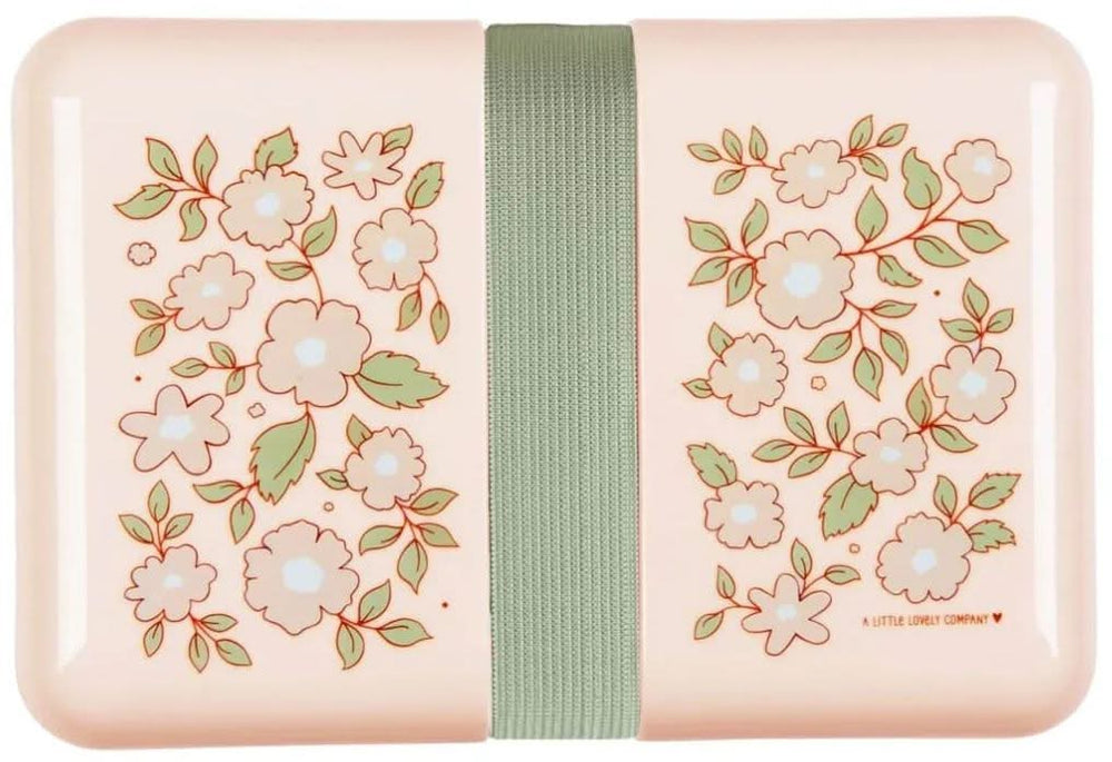 A Little Lovely Company Lunchbox - Rosa Blüten