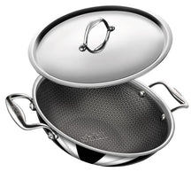 Stahl Cookware Hybrid Wok-Pfanne – 28 cm – inklusive Deckel